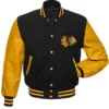 Chicago Blackhawks Black And Yellow Jacket