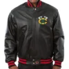 Chicago Blackhawks Black Leather Jacket