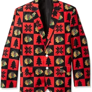 Chicago Blackhawks Printed Blazer