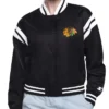 Chicago Blackhawks Printed Logo Satin Jacket