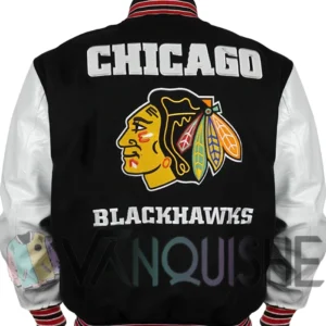 Chicago Blackhawks Varsity Jacket Back
