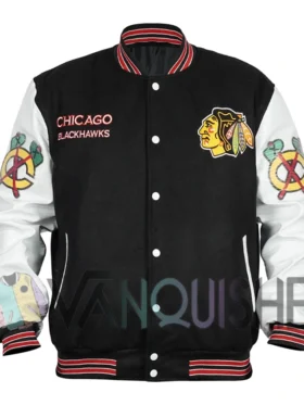 Chicago Blackhawks Varsity Jacket front