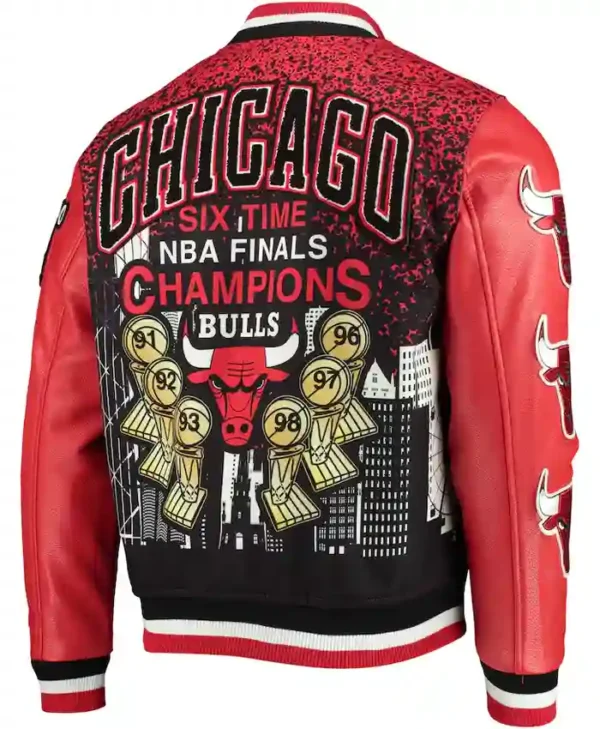 Chicago Bull Red Championship Varsity Jacket