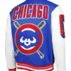 Chicago Cubs Letterman Wool Varsity Jacket Back