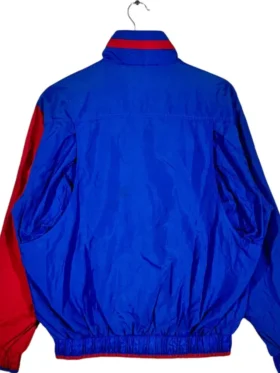 Chicago Cubs Vintage Zipper Bomber Jacket Back