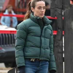 Chicago PD S12 Marina Squerciati Green Puffer Jacket