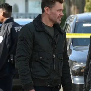 Chicago PD S12 Patrick John Flueger Black Jacket front