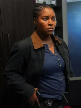 Chicago PD S12 Toya Turner Black Cotton Jacket