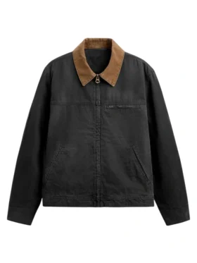 Chicago PD S12 Toya Turner Black Cotton Jacket Front