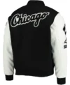 Chicago White Sox White And Black Letterman Jacket