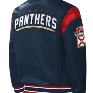 Christiansen Florida Panthers Force Play Satin Jacket Back