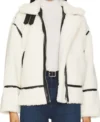 Christina In The Country S02 Christina Hall White Sherpa Jacket For Sale