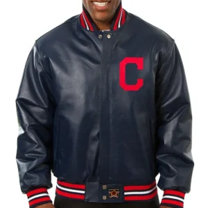 Cleveland Guardians Full Leather Jacket