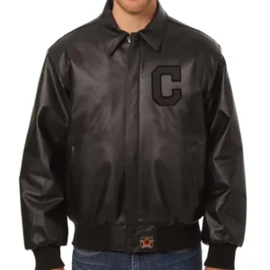 Cleveland Guardians Leather Jacket