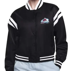Colorado Avalanche Black Satin Jacket