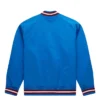 Colorado Avalanche Blue Bomber Jacket Back