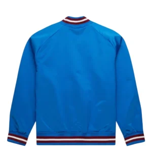 Colorado Avalanche Blue Bomber Jacket Back