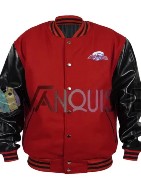 Colorado Avalanche Red And Black Vintage Varsity Jacket front