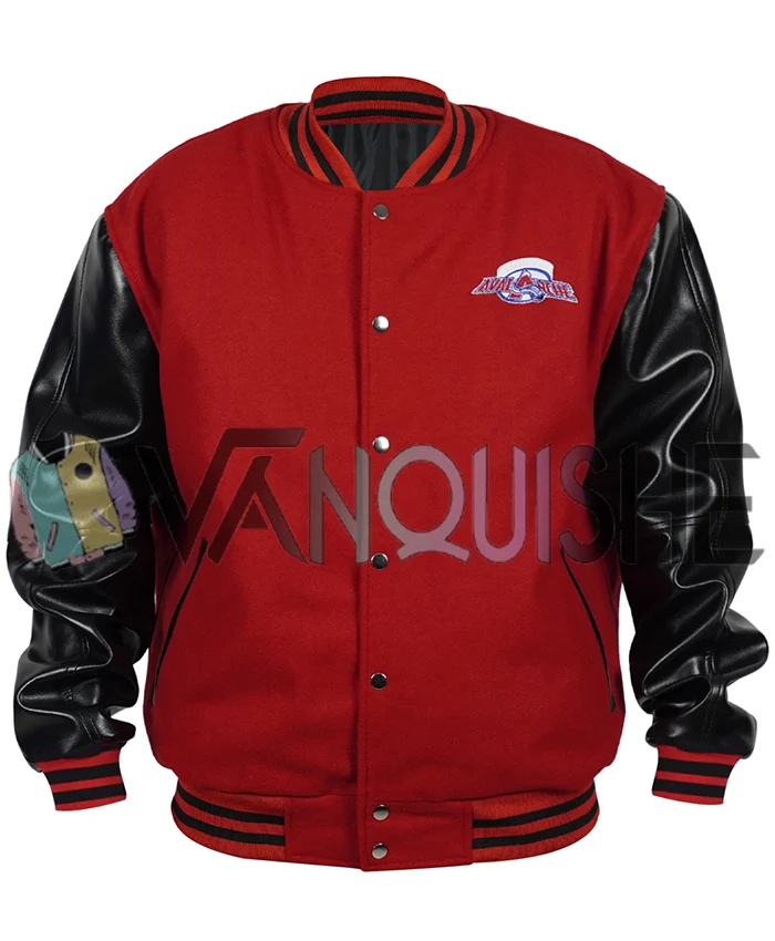 Colorado Avalanche Red And Black Vintage Varsity Jacket front