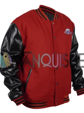 Colorado Avalanche Red And Black Vintage Varsity Jacket right