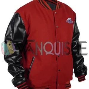 Colorado Avalanche Red And Black Vintage Varsity Jacket right