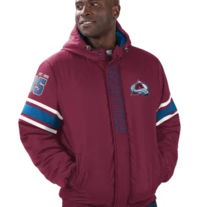 Colorado Avalanche Red Hooded Jacket