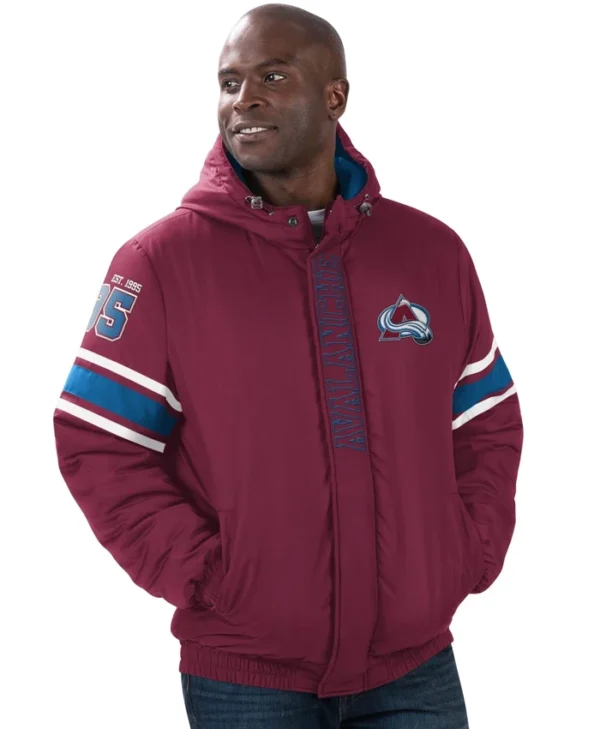 Colorado Avalanche Red Hooded Jacket