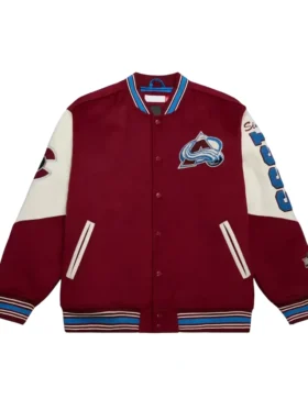 Colorado Avalanche Vintage Logo Wool Varsity Jacket
