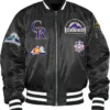 Colorado Rockies Black Ma 1 Bomber Jacket 1