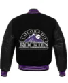 Colorado Rockies Black Purple Varsity Jacket