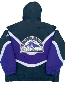 Colorado Rockies Vintage Zip Starter Jacket