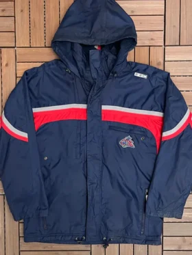 Columbus Blue Jackets Navy Blue Vintage Hooded Jacket