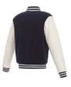 Columbus Blue Jackets Wool Full Snap Varsity Jacket Back