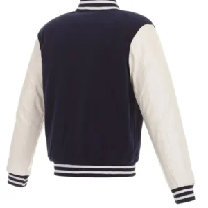 Columbus Blue Jackets Wool Full Snap Varsity Jacket Back