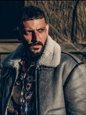 Cosmin Teodor Pana Subteran S01 Grey Leather Jacket