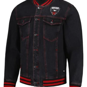 D.C United Jean Bomber Jacket