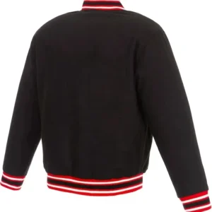 D.C. United Black Varsity Full Snap Jacket Back