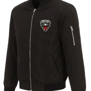 D.C. United Black Zipper Bomber Jacket