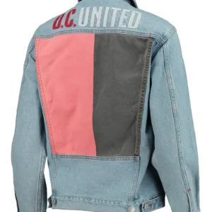 D.C. United Blue Denim Jean Jacket Back
