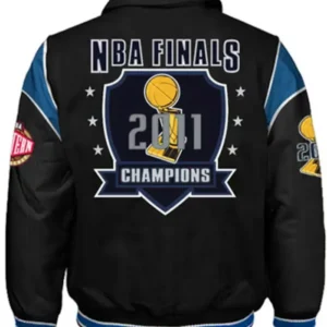 Dallas Maverick Black Championship Bomber Jacket