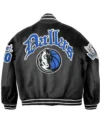 Dallas Maverick Black Letterman Wool Varsity Jacket
