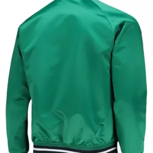 Dallas Maverick Bomber Green Satin Jacket