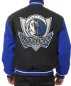 Dallas Mavericks Black Blue Wool Varsity Jacket