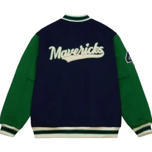 Dallas Mavericks Blue And Green Varsity Jacket