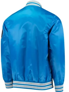 Dallas Mavericks Blue Bomber Full Snap Jacket 1