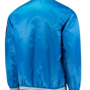 Dallas Mavericks Blue Bomber Full Snap Jacket 1
