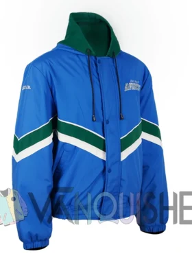 Dallas Mavericks Vintage Starter Bomber Jacket right