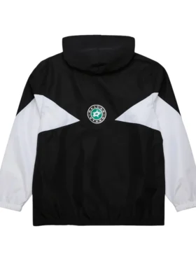 Dallas Stars Black And White Windbreaker Jacket Back