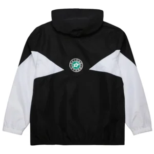Dallas Stars Black And White Windbreaker Jacket Back