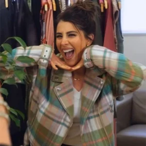 Daniella Monet Sisterhood Inc Plaid Jacket